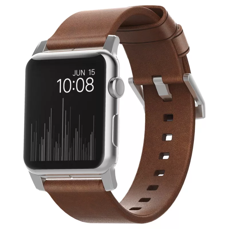 Pasek Nomad NM1A4RSM00 do smartwatcha — brązowa skóra