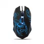 Esperanza MX203 SCORPIO - Mysz - USB - Niebieski - Hiiri - Optinen - 6 Przycisków - Czarny
