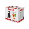 Wolnoobrotowa wyciskarka do soków Tefal Juiceo ZC150 — 150 W, otwór zasypowy 4,5 cm, pojemniki na sok i miąższ 0,8 L, 80 obr./min, czarno-czerwona
