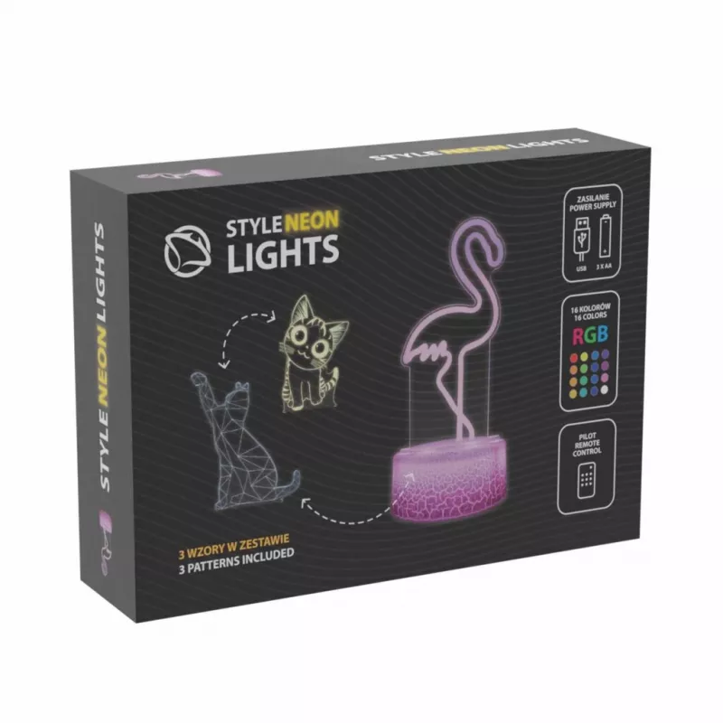 Lampa stołowa/dekoracyjna LED MANTA SNL119RGB RGB Lampa 3D w kształcie zwierzęcia do dekoracji wnętrz