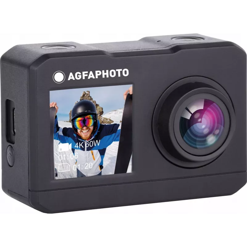 AgfaPhoto Action Cam Kamera sportowa 16 MP 2K Ultra HD CMOS Wi-Fi 58 g (AC7000BK)