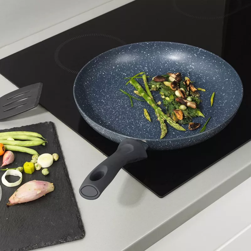 Patelnia Russell Hobbs RH008431EU7 30 cm z wykończeniem kamiennym, nieprzywierająca patelnia do smażenia