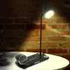Lampa biurkowa Tellur TLL151361 z bezprzewodową ładowarką Qi i głośnikiem Bluetooth, regulowane oświetlenie