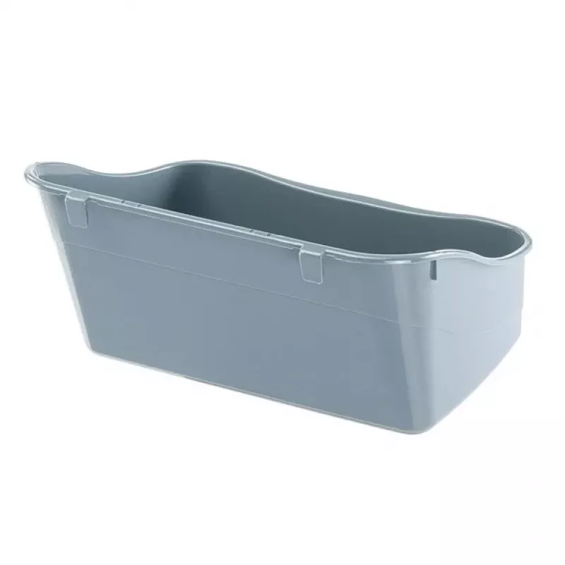 Otwarta kuweta narożna FERPLAST Rabbit toaleta dla królika plastikowa szara 370×270×185 mm