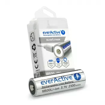 Bateria ogniwo 18500 3,7V Li-ion 2100mAh z ładowaniem przez USB-C