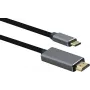 Kabel helos Anschlusskabel USB 3.1 Type-C do HDMI 1,8 m — czarny