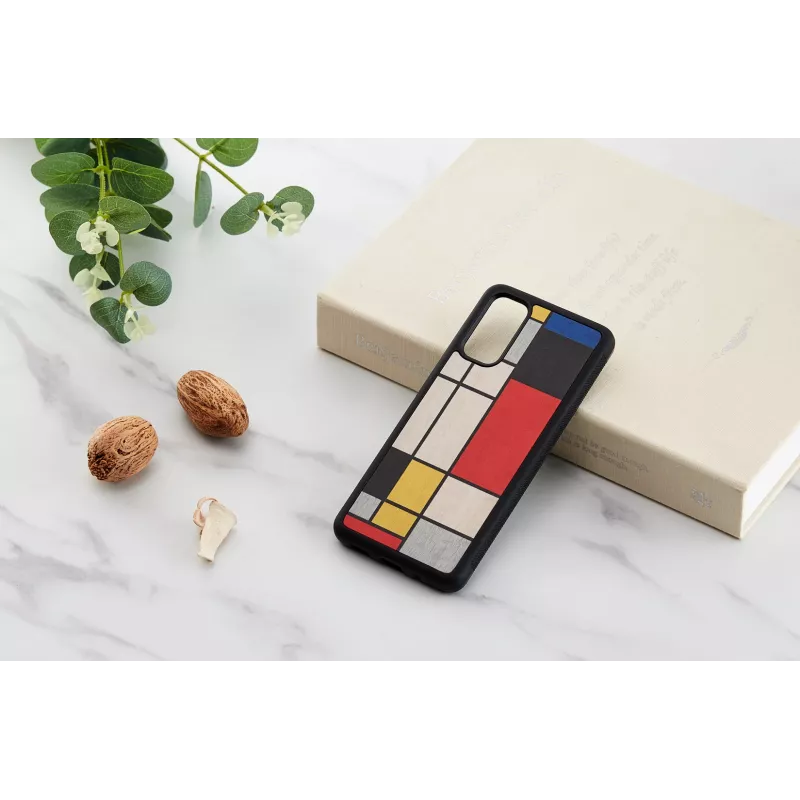 Etui Man and Wood do Samsung Galaxy S20 — czarne drewno
