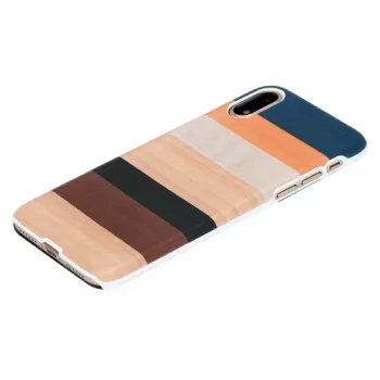 Etui ochronne man and wood do iPhone XR, białe, twarda skorupa