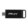 PNY Elite, 64 GB, USB Type-C, 3.2 Gen 1 (3.1 Gen 1), 120 MB/s, Dia, Czarny