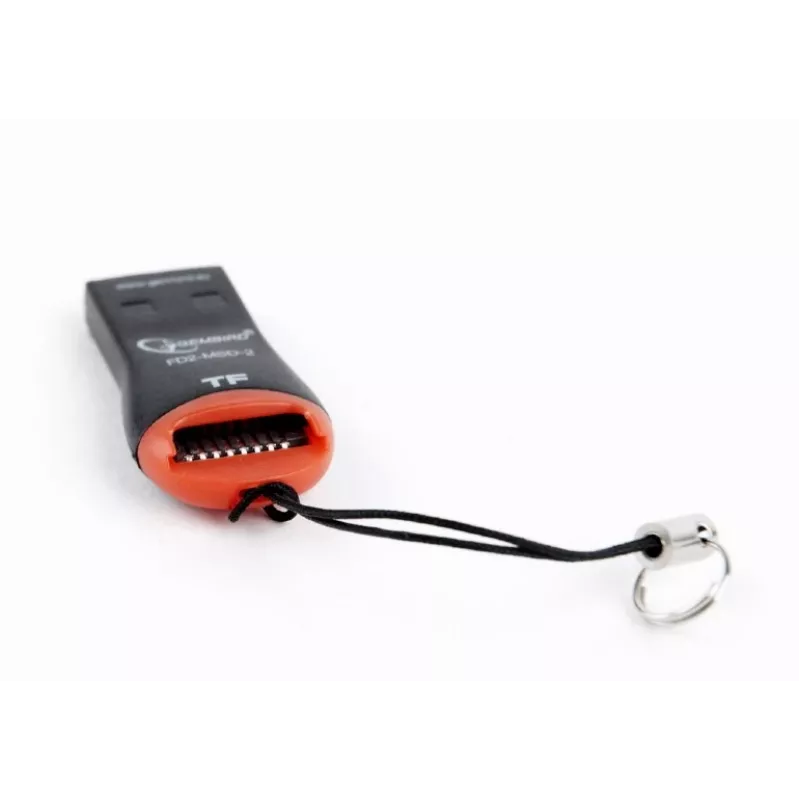 Czytnik kart Gembird FD2-MSD-3 USB 2.0 Czarny Czerwony