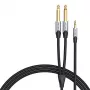 Kabel audio Vention BARHK 3,5 mm męski na 2× 6,35 mm męski, 8 m