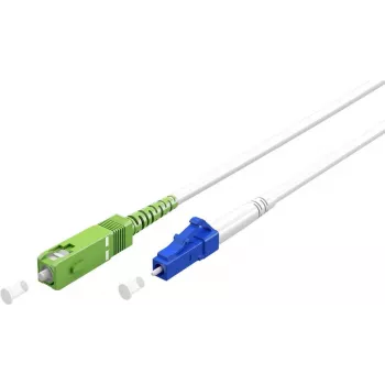 Kabel światłowodowy Goobay 59616 30 m SC/APC LC/UPC FTTH OS2 biały (59616)