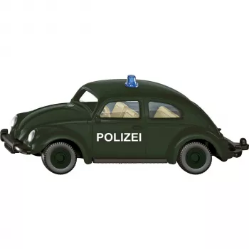 Odlewany ciśnieniowo samochód VW Beetle Police marki Usorteret Siku model SIE-30475011, skala nieokreślona, kolekcjonerski pojazd zabawkowy