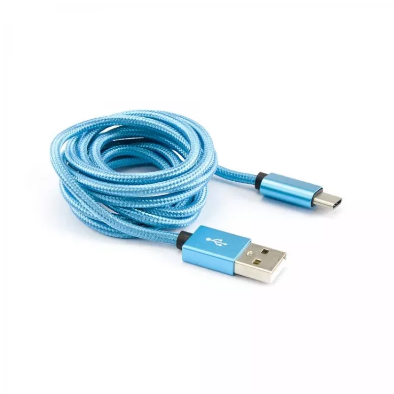 Przewód Sbox USB->Type C M/M 1,5m CTYPE-1.5BL Niebieski