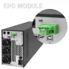 Qoltec 52281 zasilacz awaryjny (UPS) Online 2 kVA 2000 W 3 gniazda wyjściowe