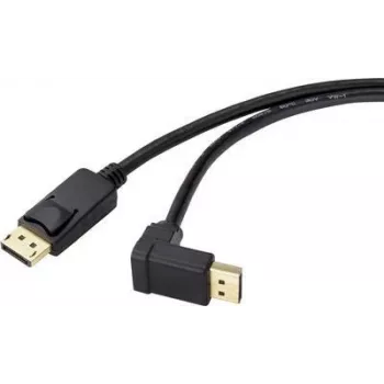 Kabel połączeniowy DisplayPort Renkforce 1,50 m SP-9163732 pozłacane styki wtyczki czarny [1x wtyczka DisplayPort - 1x wtyczka DisplayPort] (SP-9163732)