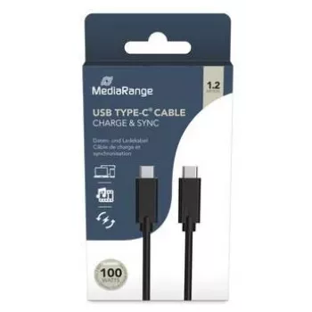 Kabel USB MediaRange TYPE-C 2m MRCS214 czarny