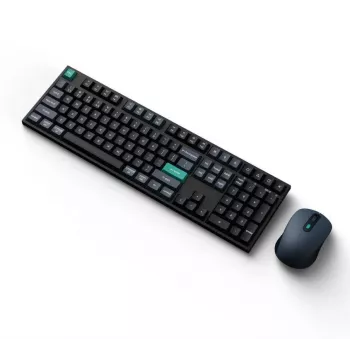 Klawiatura Keychron B36 + BM25 pełnowymiarowa 100% QWERTY angielska, USB + RF bezprzewodowa + Bluetooth, przełączniki nożycowe, czarna, mysz w zestawie