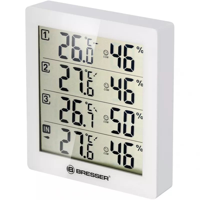 Bresser Temeo Hygro Quadro Biały (7000020GYE000)