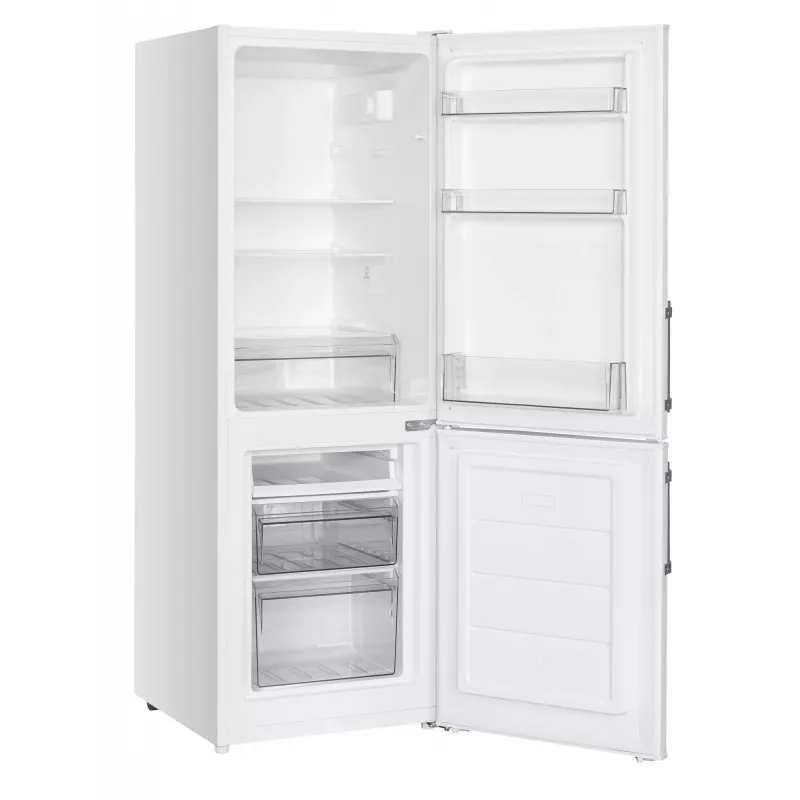 Wolnostojąca lodówka SEVERIN DT 8770 — 173 L całkowitej, 121 L chłodziarka, 52 L zamrażarka, biała