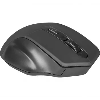 Bezprzewodowa mysz optyczna DEFENDER Datum MB-345 RF, symetryczna/praworęczna, 1600 DPI, 3 przyciski, odbiornik USB RF, czarna
