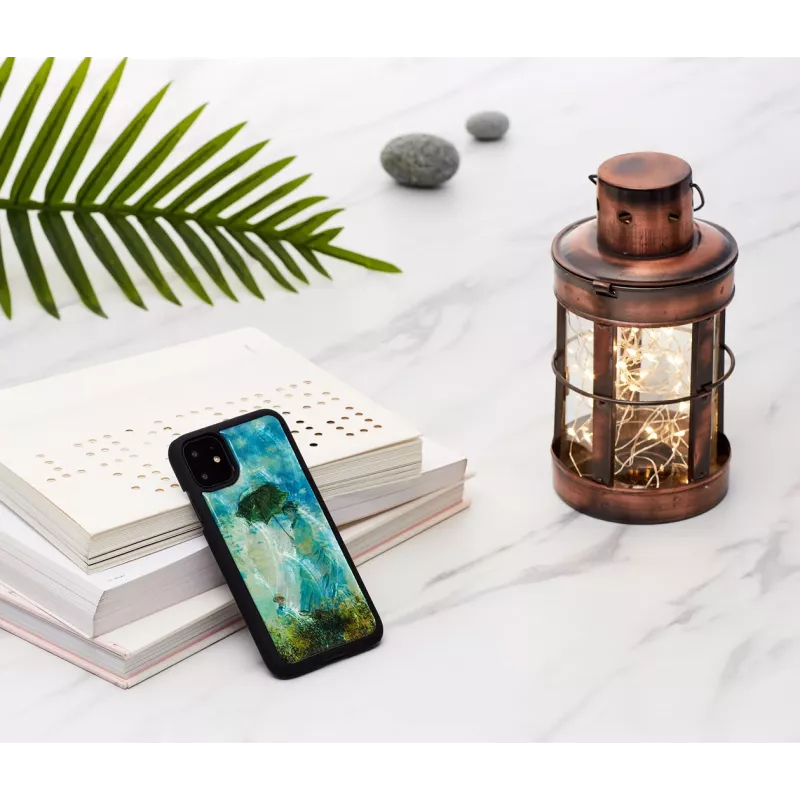 Etui na smartfona iKins do iPhone 11 — wzór Czarny Camille, etui ochronne