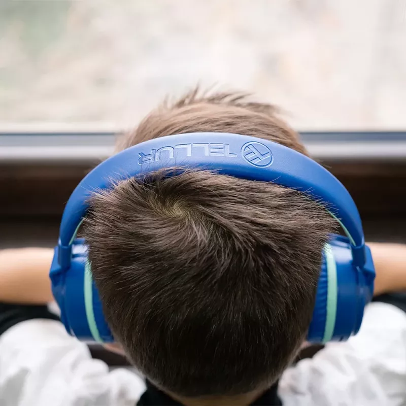 Słuchawki Tellur Buddy Bluetooth nauszne niebieskie