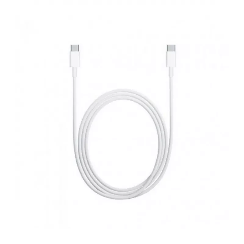 USB C - USB C kabel 1m. silicone Biały