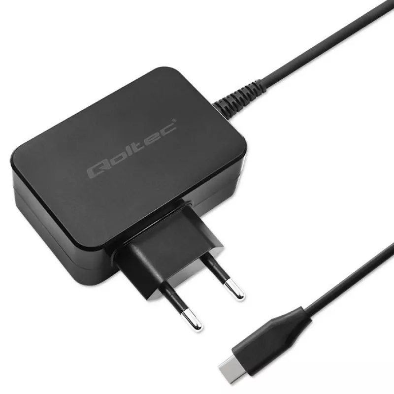 Zasilacz QOLTEC 52384 GaN 30W wyjście 5–20V ładowarka USB