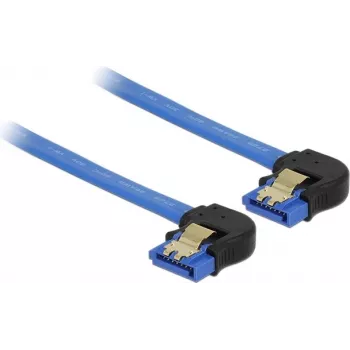 Kabel SATA DeLOCK 85095 0,2 m czarno-niebieski