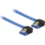 Kabel SATA DeLOCK 85095 0,2 m czarno-niebieski