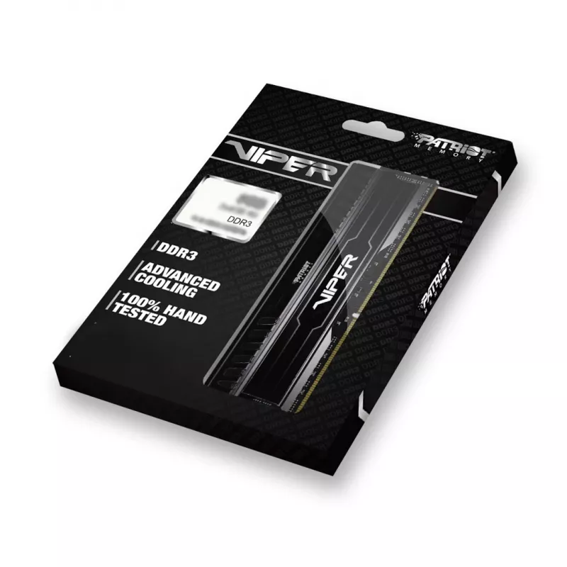 Patriot Viper 3 Black Mamba PV38G160C9K pamięć RAM 8 GB (2x 4 GB) DDR3 1600 MHz CL9 DIMM, czarna
