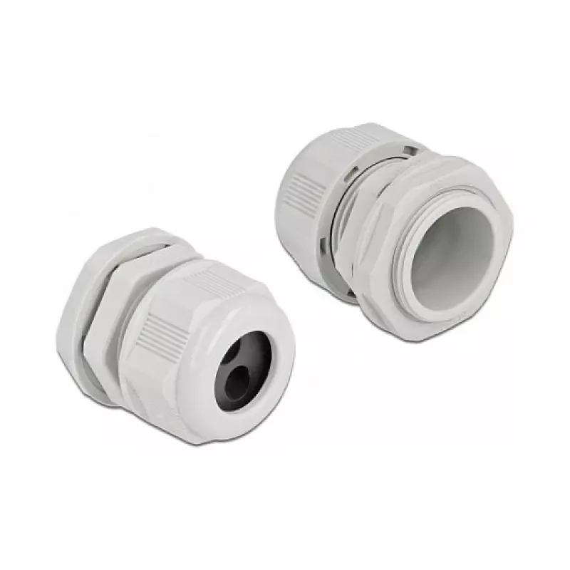 Dławik kablowy DeLOCK 60372 Szary Plastik 2 szt.