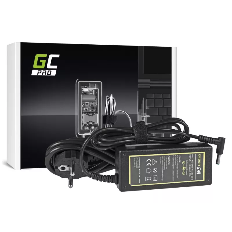 Green Cell AD49P zasilacz/przetwornica do użytku wewnętrznego 65 W Czarny