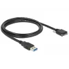 Kabel USB DeLOCK 1m USB 3.0 USB 3.2 Gen 1 Micro-USB B Czarny