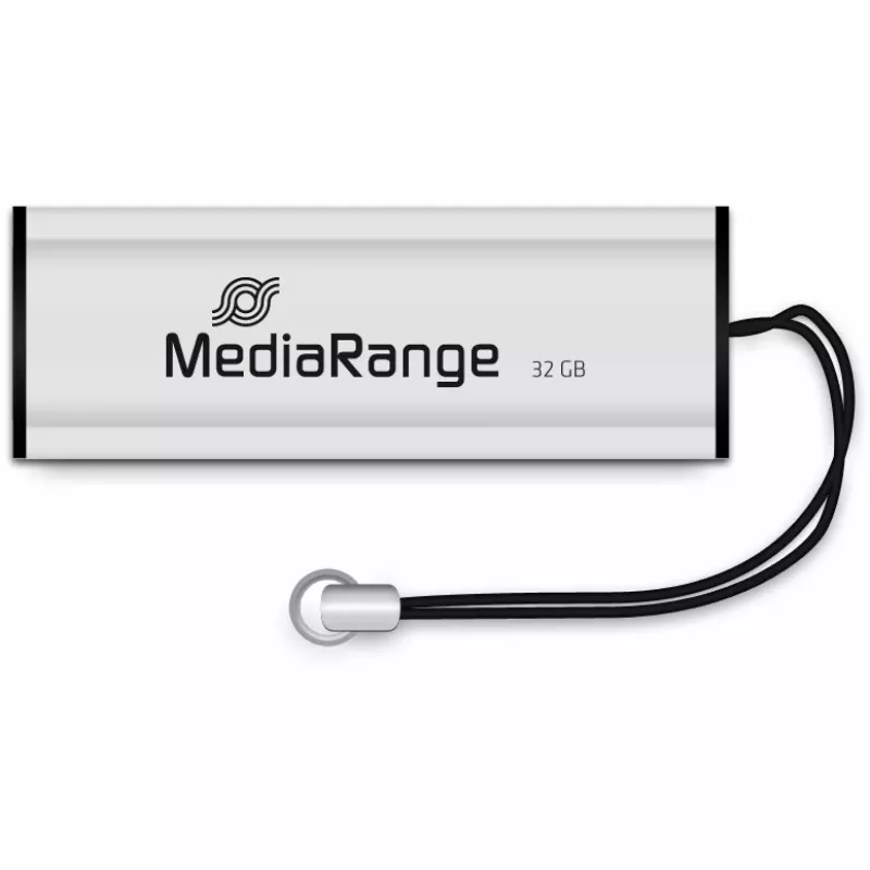 MediaRange SuperSpeed - Pendrive USB - 32GB - USB3.0 - Czarno/Srebrny (MR916)