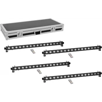 Sprzęt oświetleniowy EUROLITE PIX-16 QCL 4x listwa LED z walizką transportową
