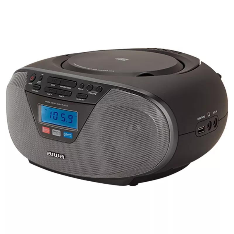 Mikrosystem audio Aiwa BBTU-400BK, odtwarzacz CD/MP3/FM-PLL/BT (czarny)