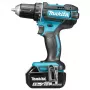 Wiertarko-wkrętarka akumulatorowa Makita, 18V, 2x 5,0 Ah Li-ion, 62/36 Nm, 1,7 kg, LED