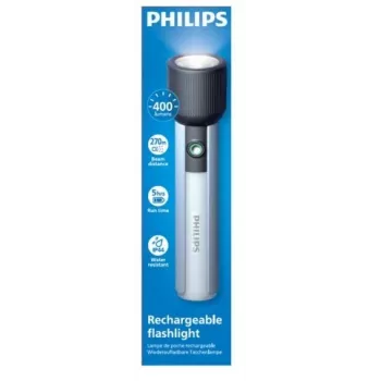 Latarka Philips akumulatorowa USB-C 400 lm 2000 mAh – przenośna diodowa lampka ręczna