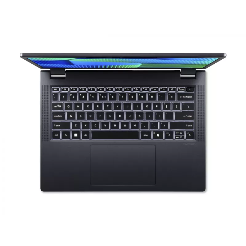 Acer | TravelMate TMP414-53-G2-TCO-585Q | Niebieski łupkowy | 14 cali | WUXGA | 1920 x 1200 pikseli | Intel Core 5 | 120U | 16 GB | DDR5 | Pojemność dysku SSD 256 GB | Intel Iris Xe