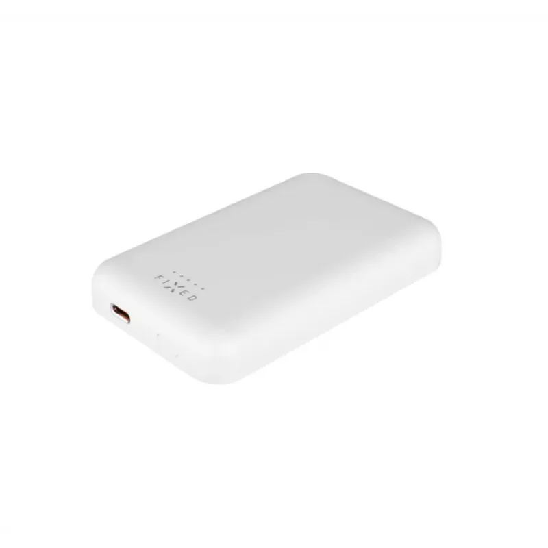 Przenośny powerbank FIXED FIXZENM-6-WH — 6000 mAh, szybkie ładowanie USB-C, biały