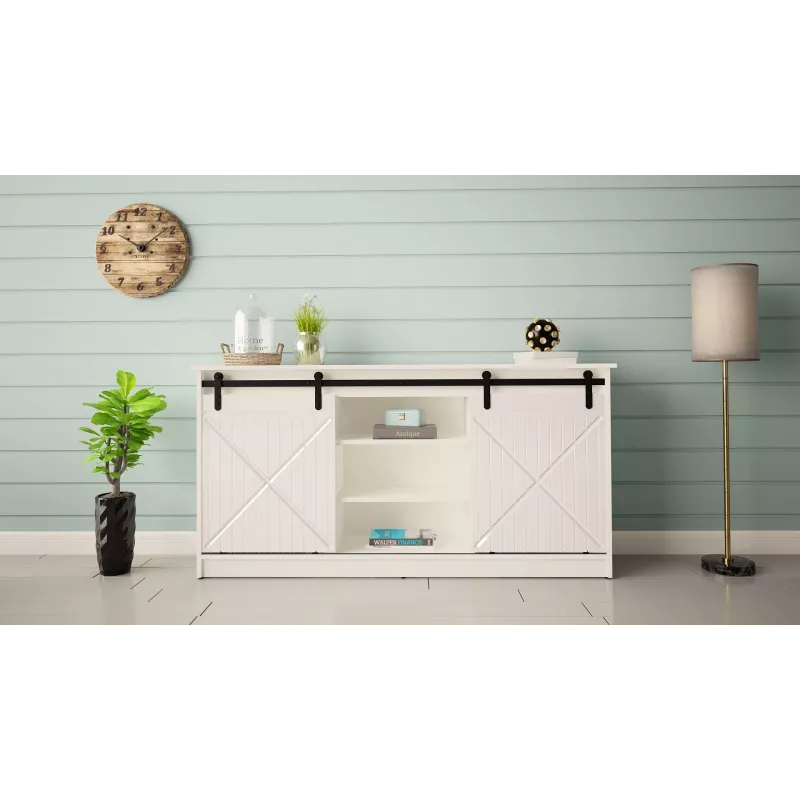 komoda 160x80x35 GRANERO biały/biały połysk