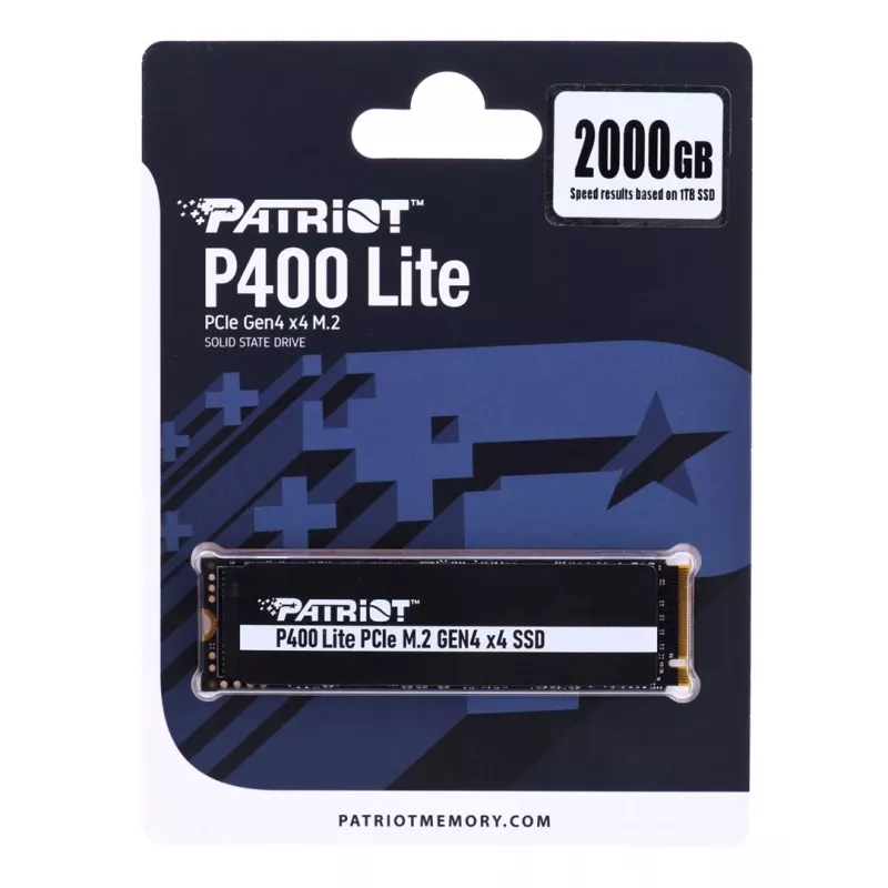 SSD PATRIOT P400 Lite 2 TB M.2 PCIe Gen4 x4 NVMe, 3500/2700 MB/s, 80×22×3,8 mm
