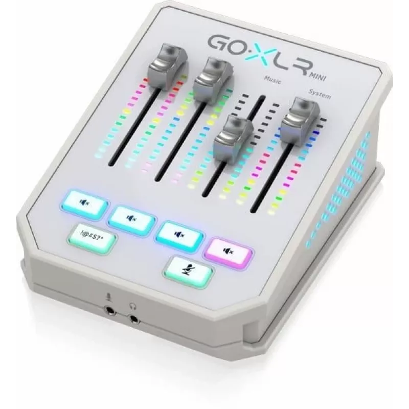 Mikser audio TC-Helicon GO XLR Mini-WH biały — kompaktowy wokalny mikser/interfejs USB do streamingu