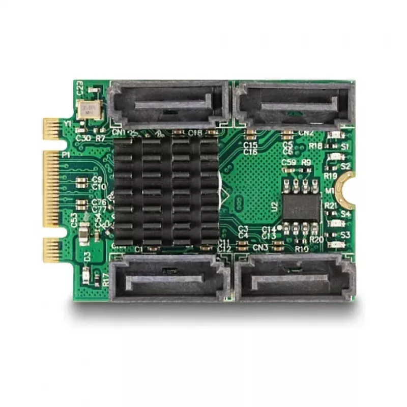 DeLOCK 61062 Wewnętrzny adapter SATA M.2 na SATA 6 Gbit/s RAID 0 1 10 JBOD