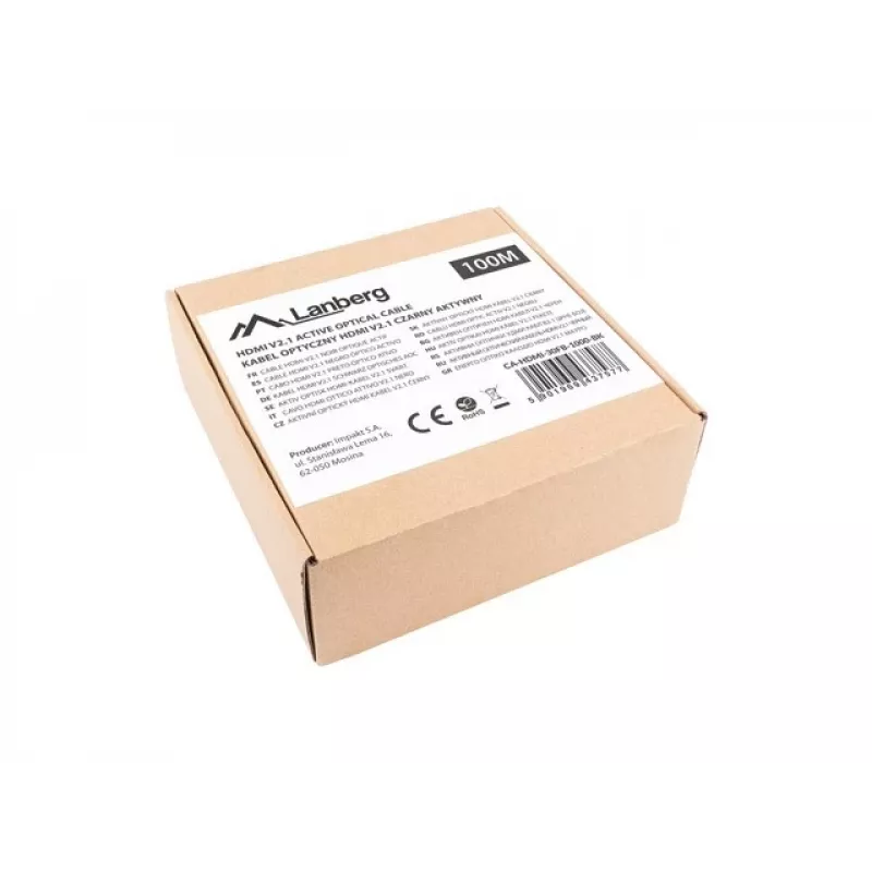Kabel HDMI Lanberg CA-HDMI-30FB-1000-BK 100 m Czarny