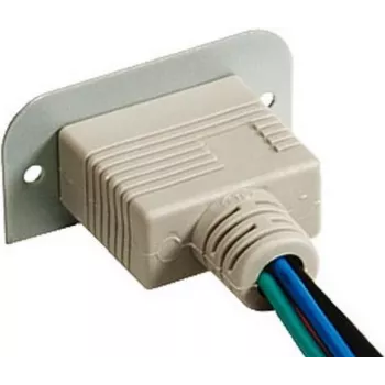 Kindermann Konnect 50 alu - VGA (HD15) 90° - Modułowy snap-in do płyt czołowych