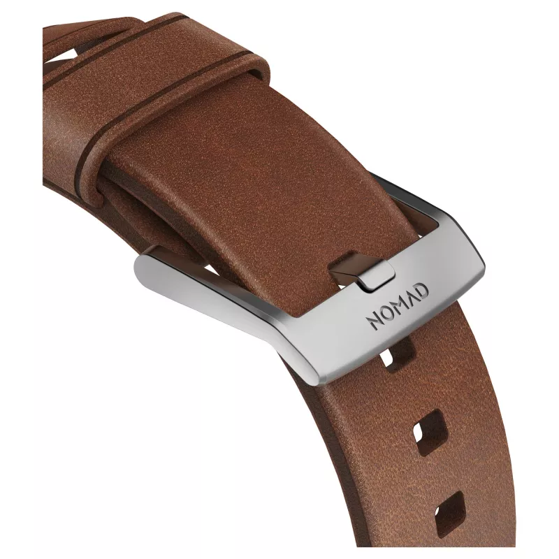 Pasek Nomad NM1A4RSM00 do smartwatcha — brązowa skóra