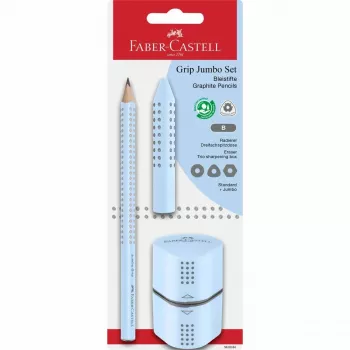 Ołówek grafitowy Faber-Castell 580084 B trójkątny niebieski
